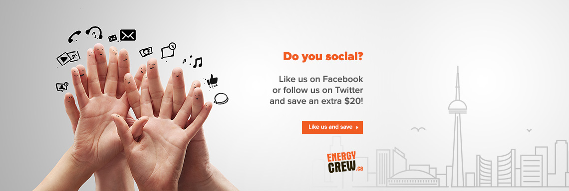 Like us and save $20!